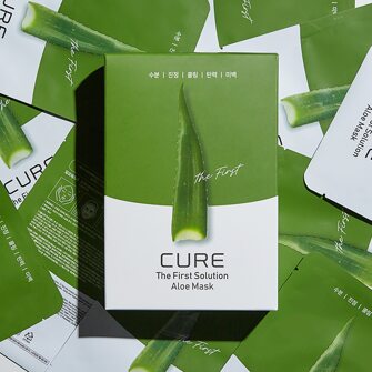 김정문알로에 큐어 더 퍼스트솔루션 마스크팩 10매