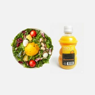 잇츠온 단호박 샐러드 + 제주랑 한라봉감귤주스 320ml